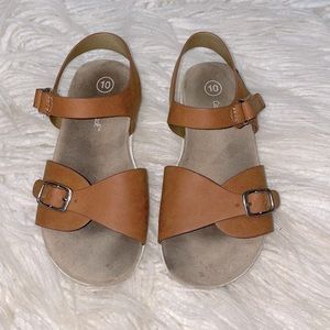 Cat & Jack cognac sandals toddler 10